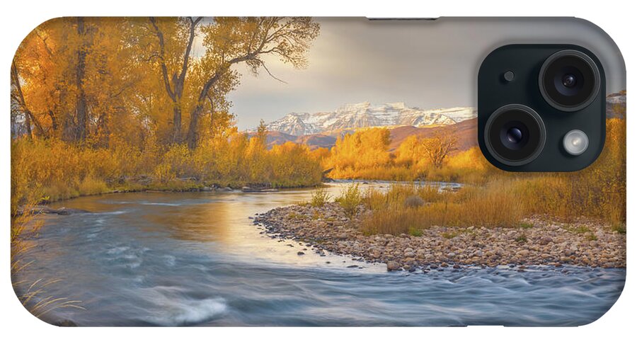 October iPhone Case featuring the photograph Provo Riverbend in Golden Light by Wasatch Light
