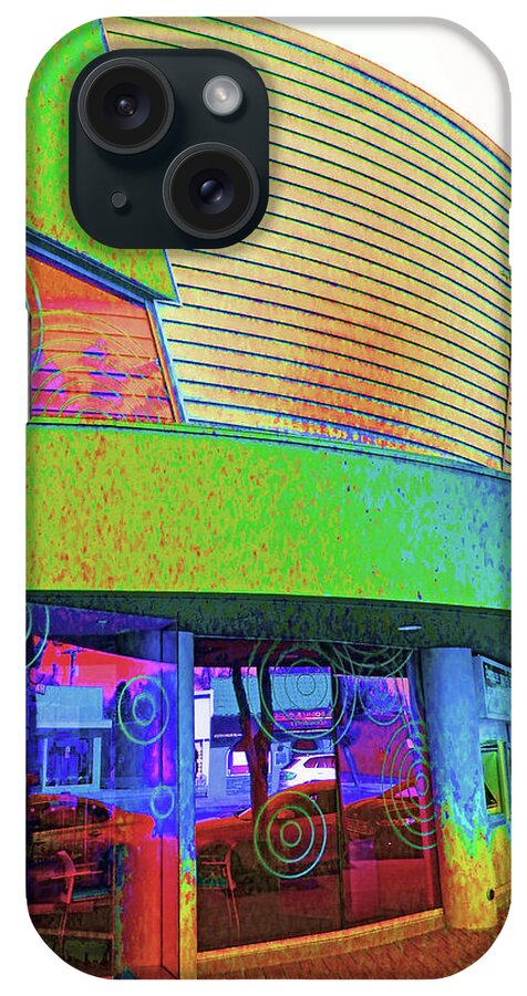 Architecture iPhone Case featuring the photograph Psychedelic 60's Building by Andrew Lawrence