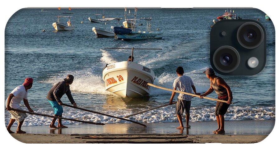 Fish iPhone Case featuring the photograph Puerto Escondido Fishing Boat by Jim West