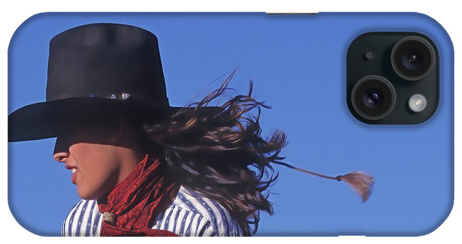 Cowgirl iPhone Case featuring the photograph Pure Determination by Don Schimmel