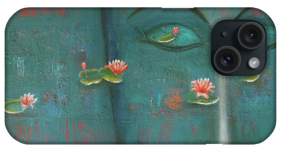 Buddha iPhone Case featuring the painting Pure Thoughts by Mini Arora