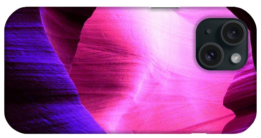 Cave iPhone Case featuring the photograph Purple Cave by Dietmar Scherf