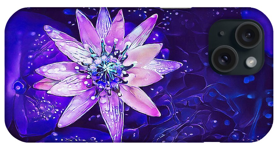 Purple iPhone Case featuring the photograph Purple Flower Art by Debra Kewley