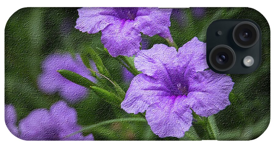 Flowers iPhone Case featuring the photograph Purple Flowers by James Woody
