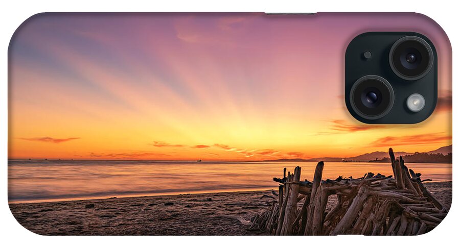 Sunset iPhone Case featuring the photograph Purple Sky at Sunset by Lindsay Thomson