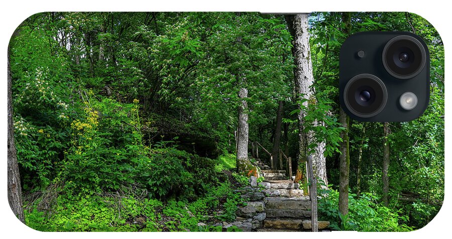 Quarry Trails Metro Park Hiking Trail iPhone Case featuring the photograph Quarry Trails Metro Park Hiking Trail by Dan Sproul