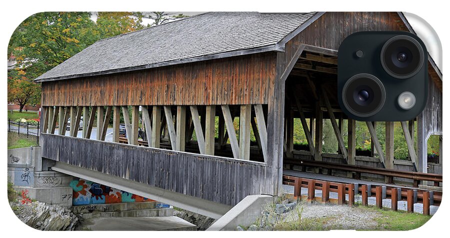 Quechee iPhone Case featuring the photograph Quechee Covered Bridge - Vermont by Richard Krebs