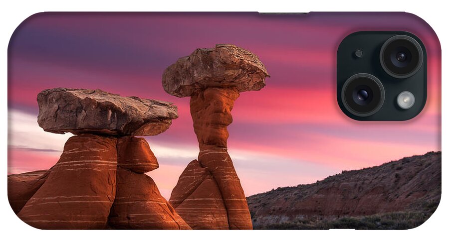 Hoodoo iPhone Case featuring the photograph Queen and Pawn by Peter Boehringer
