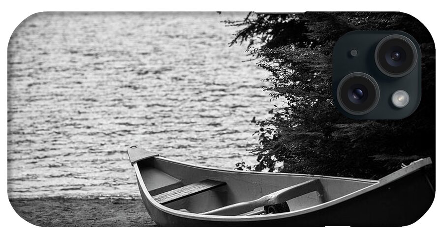 Canoe iPhone Case featuring the photograph Quiet Canoe by Jim Whitley