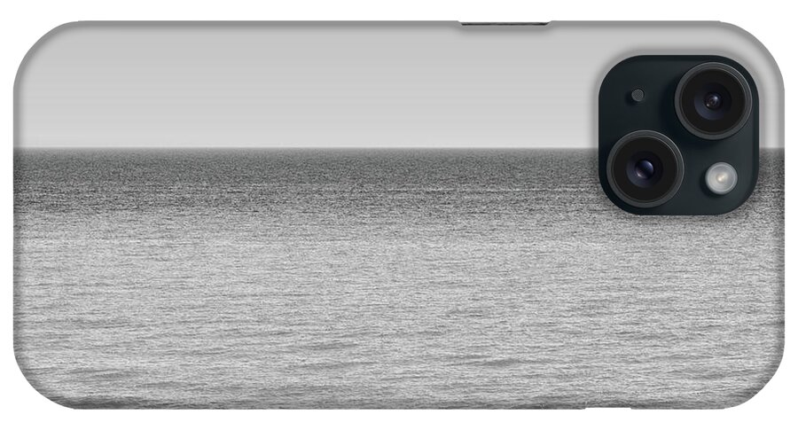 Monochrome iPhone Case featuring the photograph Quiet Day at the Beach by Scott Norris