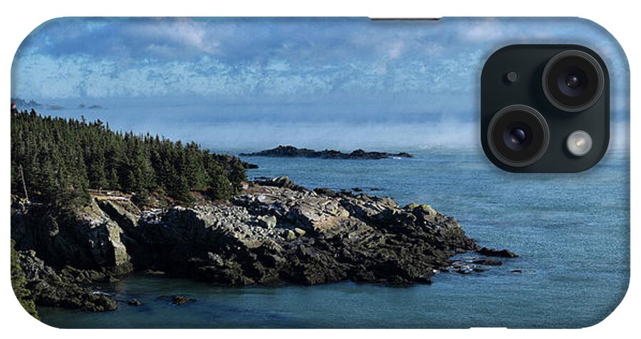 Quoddy Head State Park Panorama iPhone Case featuring the photograph Quoddy Head State Park Panorama by Marty Saccone