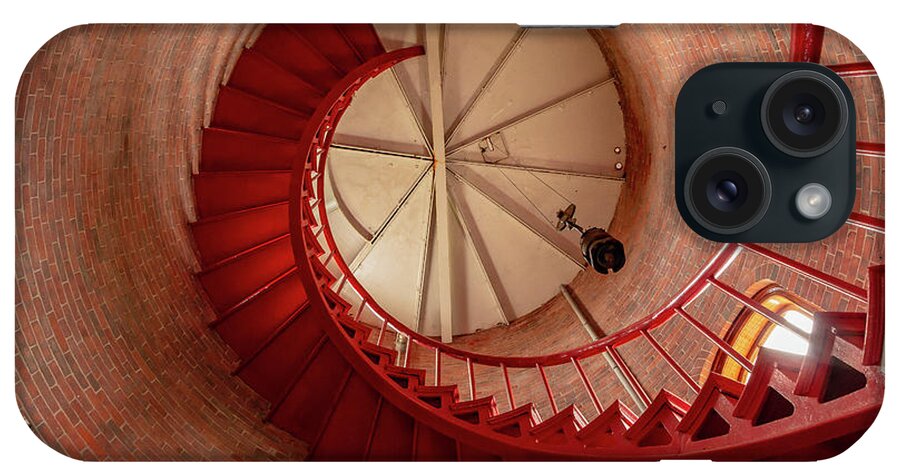 Seascape iPhone Case featuring the photograph Race Point Lighthouse Stairs by David Lee