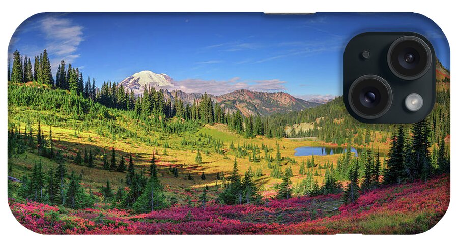 Mount Rainier National Park iPhone Case featuring the photograph Rainier Fall Foliage by Dan Mihai