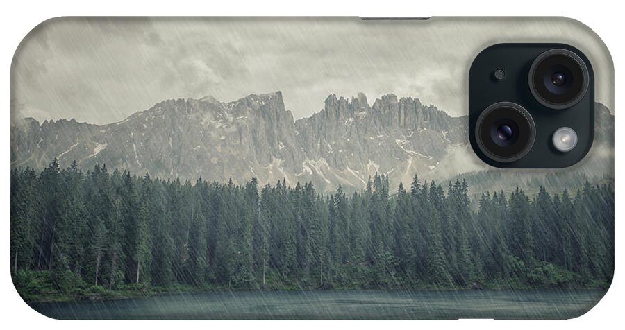 Lake iPhone Case featuring the photograph Rainy Day by Manjik Pictures
