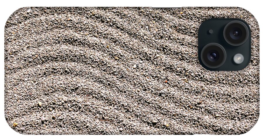 Gravel iPhone Case featuring the photograph Raked Gravel by Julia Wilcox