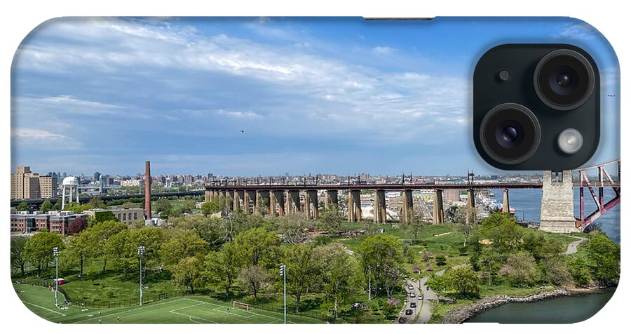 East River iPhone Case featuring the photograph Randalls Island Soccer Field by Cate Franklyn