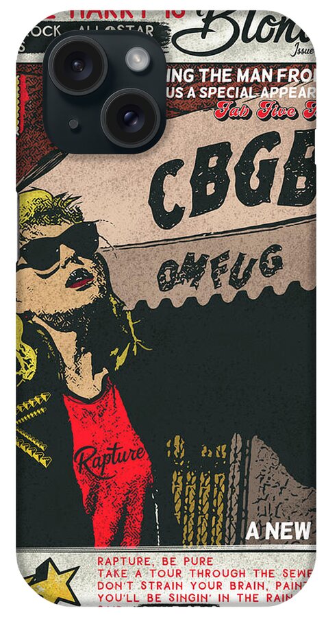 Debbie Harry iPhone Case featuring the digital art Rapture by Christina Rick