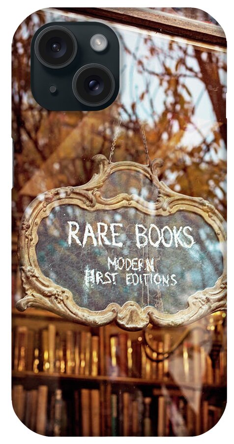 Rare Books iPhone Case featuring the photograph Rarities - Paris, France by Melanie Alexandra Price
