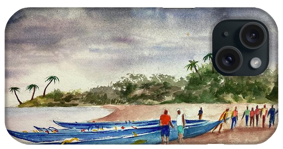Hawaii iPhone Case featuring the painting Ready to Launch by Barbara Parisien