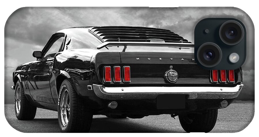 Ford Mustang iPhone Case featuring the photograph Rear Of The Year - '69 Mustang by Gill Billington