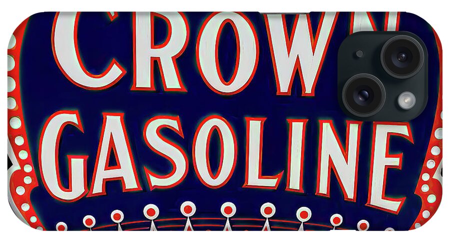 Red Crown Gasoline iPhone Case featuring the photograph Red Crown Gasoline 002 by Flees Photos