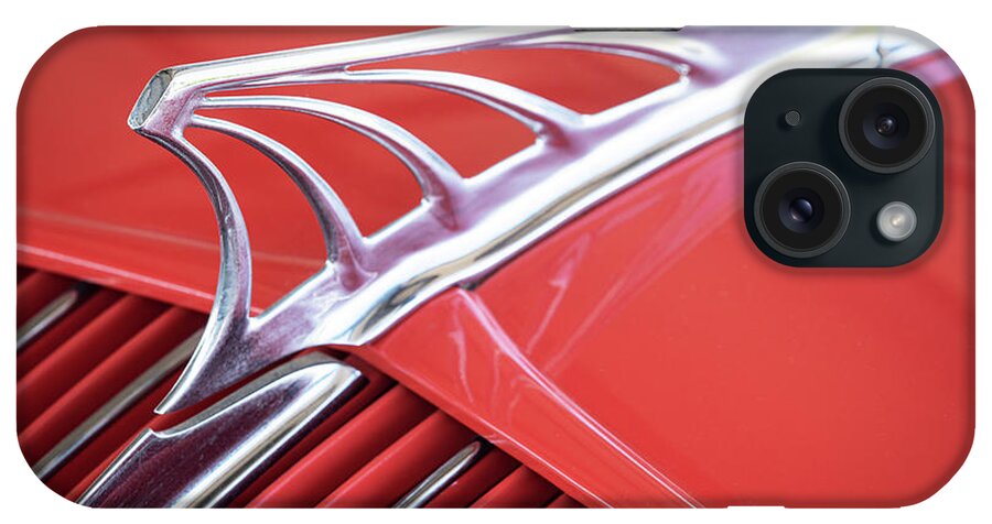 Automotive iPhone Case featuring the photograph Red Desoto Airflow by Dennis Hedberg