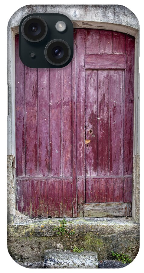 Door iPhone Case featuring the photograph Red Door of Pombal by David Letts