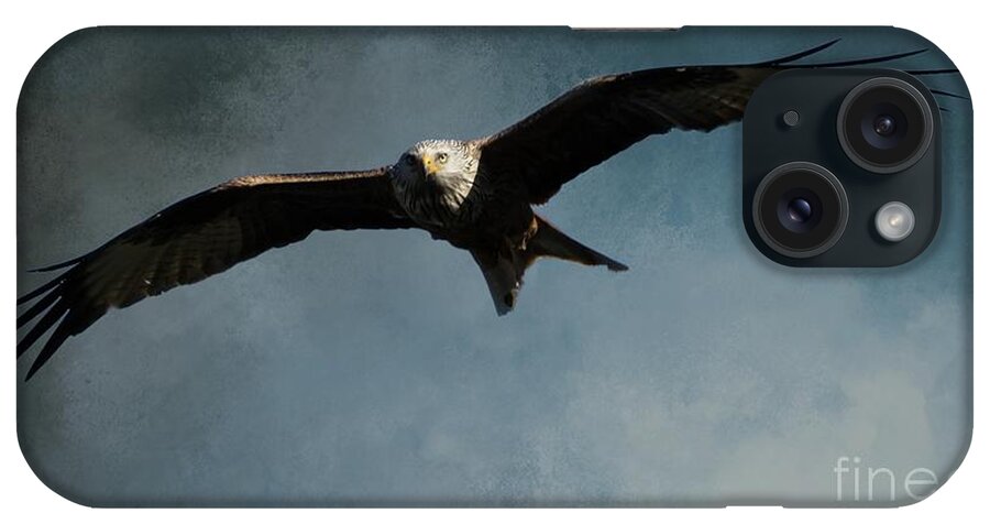 Red Kite iPhone Case featuring the photograph Red Kite Flying by Eva Lechner