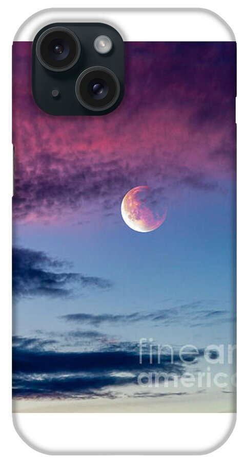 Sky iPhone Case featuring the photograph Red moon by Chris Bee
