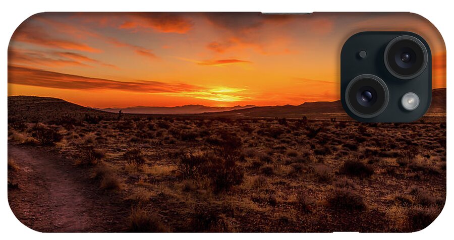 Sunrise iPhone Case featuring the photograph Red Rocks Canyon Sunrise by Mark Joseph