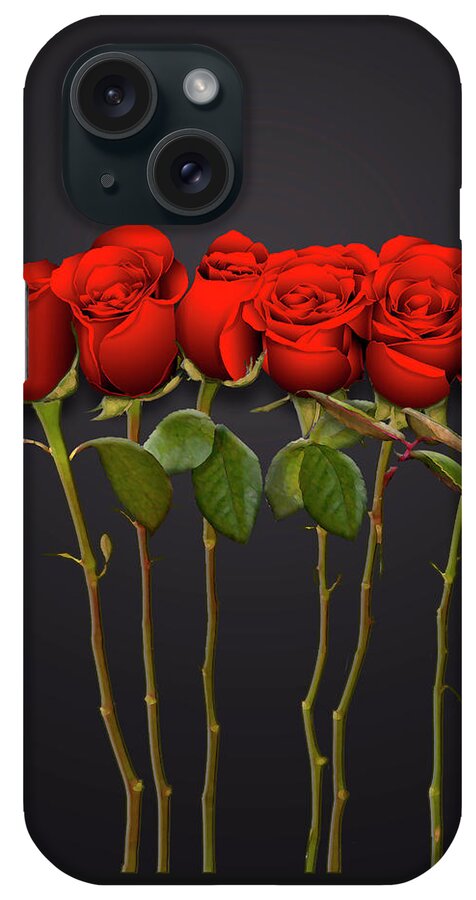 Red Roses iPhone Case featuring the painting Red Roses by David Arrigoni