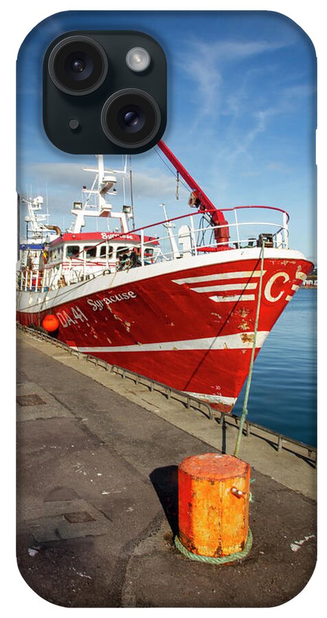 Fishing Boat iPhone Case featuring the photograph Red Sea Goer by Mark Callanan