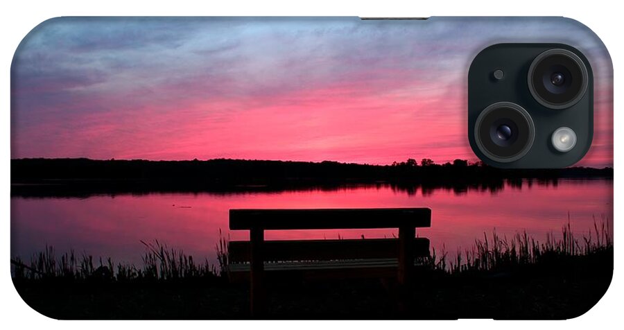 Sunset iPhone Case featuring the photograph Red Sky Sunset by Mary Walchuck