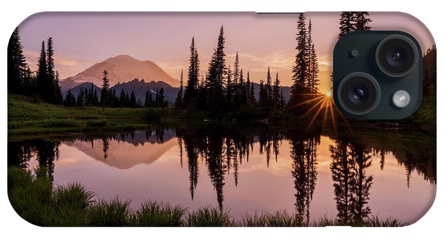 Mount Rainier iPhone Case featuring the photograph Reflection at Lake Tipsoo by Arthur Oleary