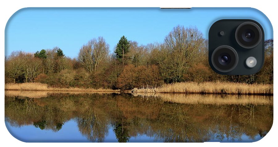 Water iPhone Case featuring the photograph Reflection on Mill Pool by Stephen Melia