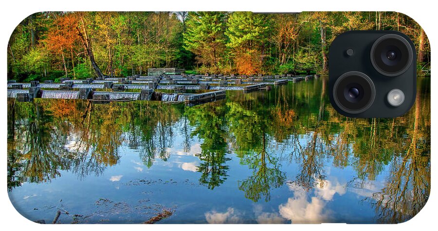 South Holston iPhone Case featuring the photograph Reflections at the Weir by Shelia Hunt