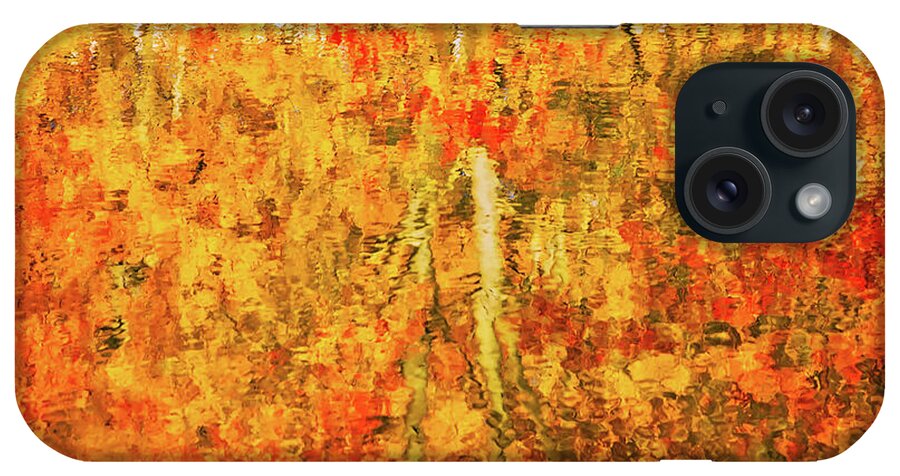 Abstract iPhone Case featuring the photograph Reflections of Fall by Rick Furmanek