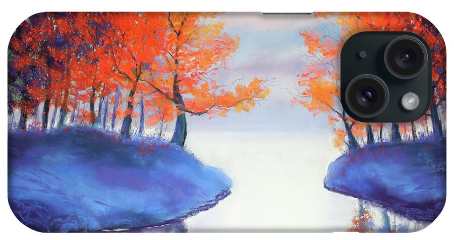 Fall iPhone Case featuring the painting Reign of Fire by Lisa Crisman