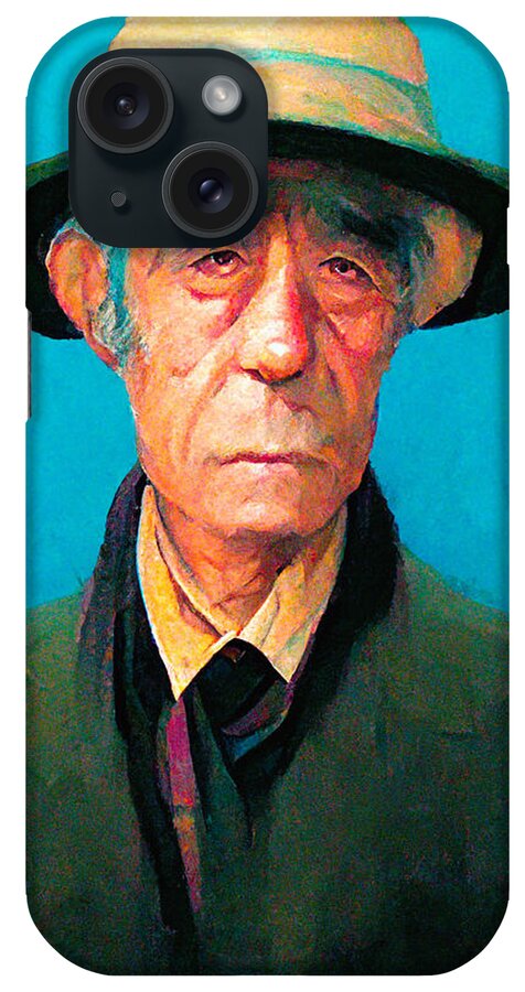 Rene Magritte iPhone Case featuring the digital art Rene Magritte #10 by Craig Boehman
