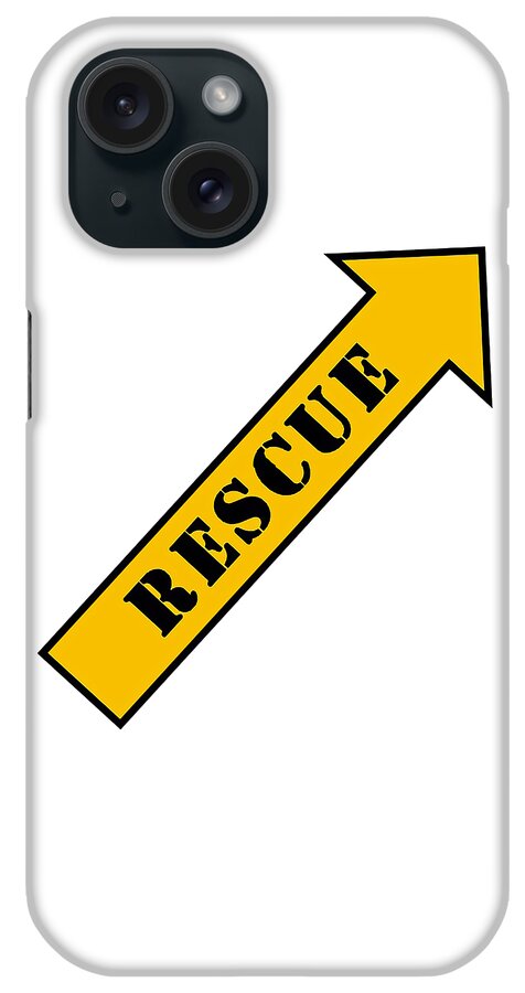 Rescue iPhone Case featuring the digital art Rescue Arrow by Ihrania Miskah