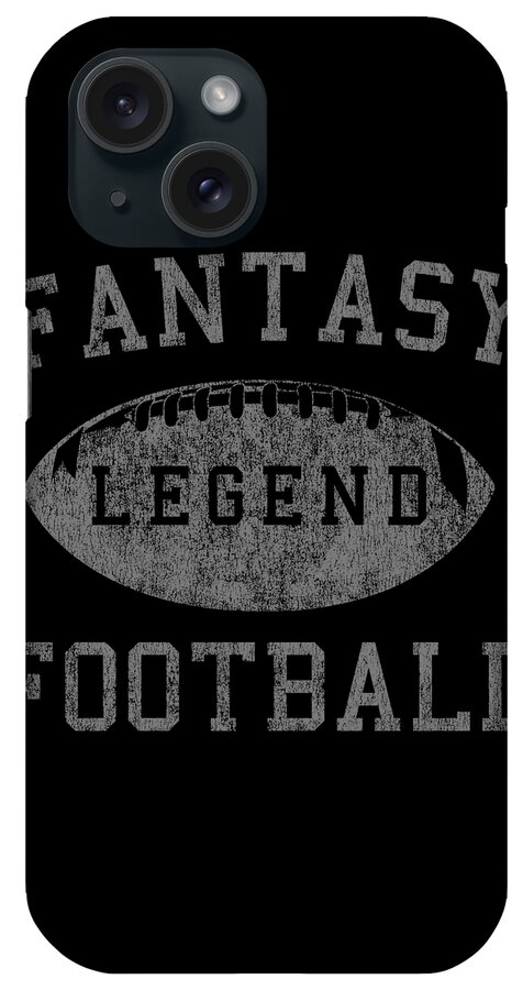 Funny iPhone Case featuring the digital art Retro Fantasy Football Legend by Flippin Sweet Gear