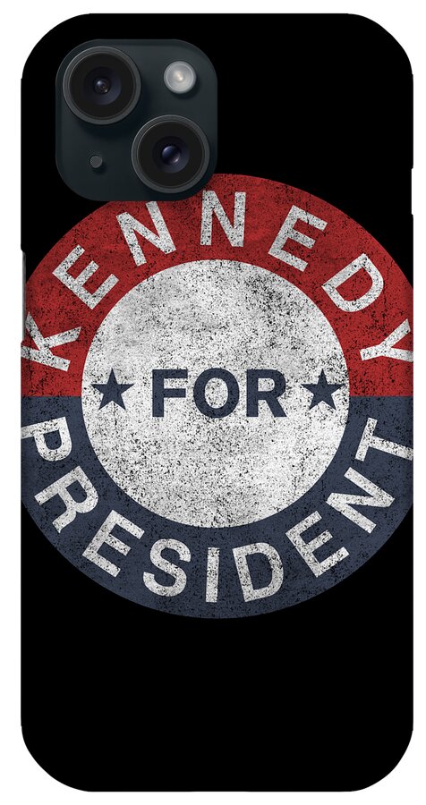 Funny iPhone Case featuring the digital art Retro JFK Kennedy For President 1960 by Flippin Sweet Gear