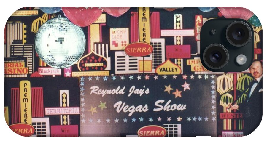 Dj iPhone Case featuring the photograph Reynold Jay's Vegas Show and a Hundred Bucks by Reynold Jay