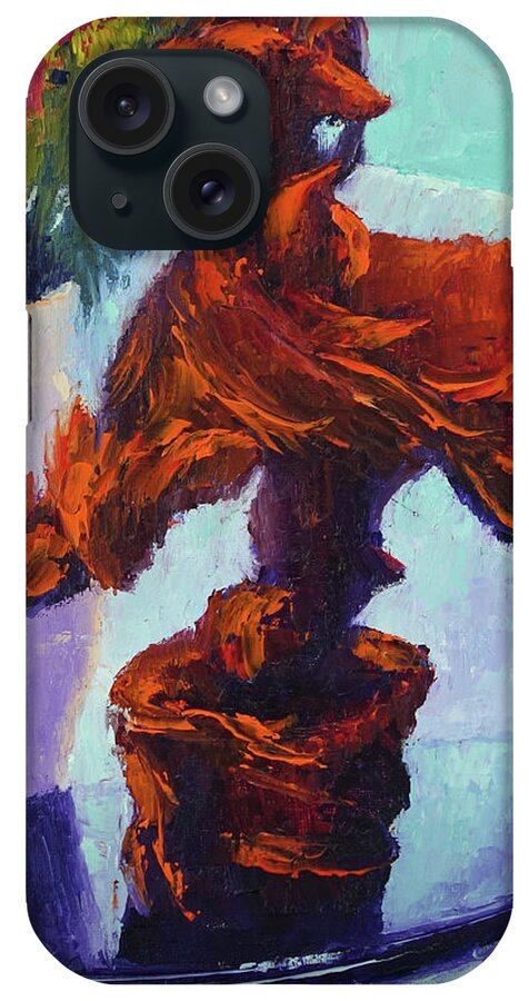 Sculpture iPhone Case featuring the painting Rhapsody in OIl by Terry Chacon
