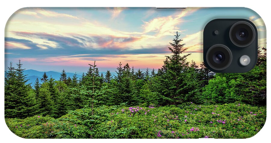 Catawba Rhododendrons iPhone Case featuring the photograph Rhododendron Sunset by C Renee Martin
