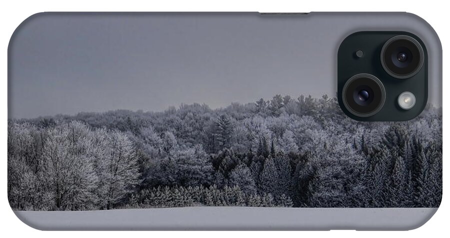 Winter iPhone Case featuring the photograph Rime Ice Hill by Dale Kauzlaric