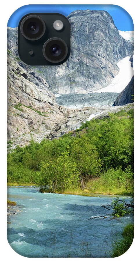 Norway iPhone Case featuring the photograph River Landscape in Norway Europe by Matthias Hauser