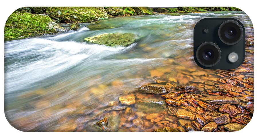 Creek iPhone Case featuring the photograph River Rock by Ed Newell