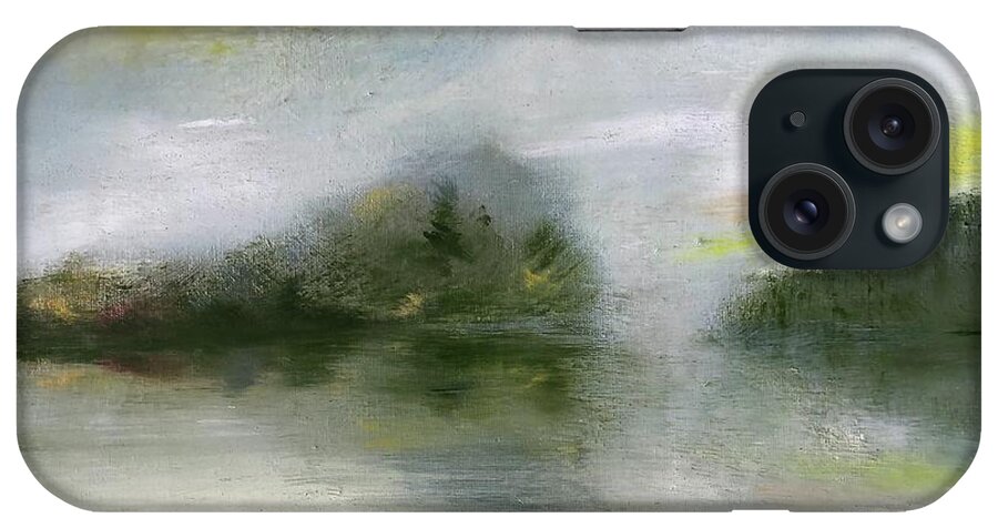 Riverbend iPhone Case featuring the painting Riverbend by Roger Clarke