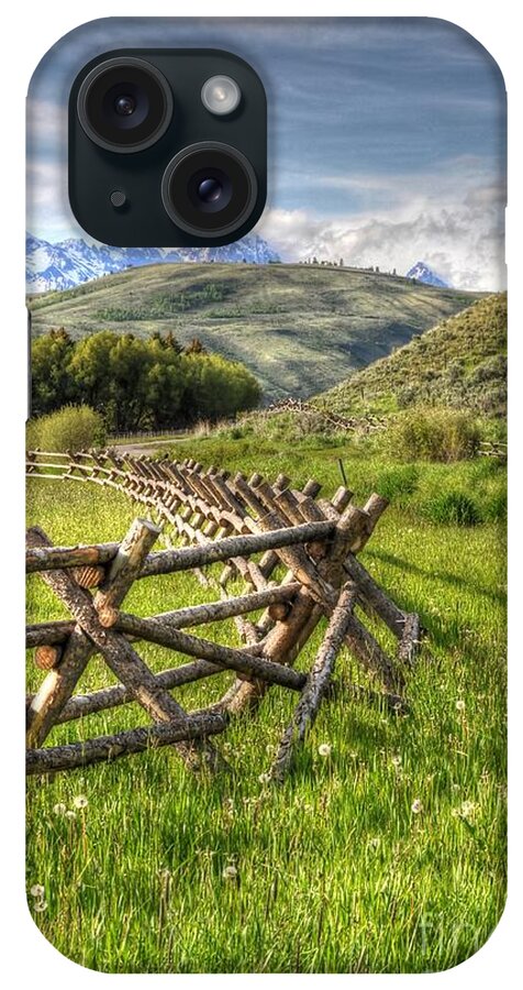 Wyoming iPhone Case featuring the photograph Road To The Tetons by Randall Dill